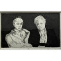 129. Abe & Sal — Etching