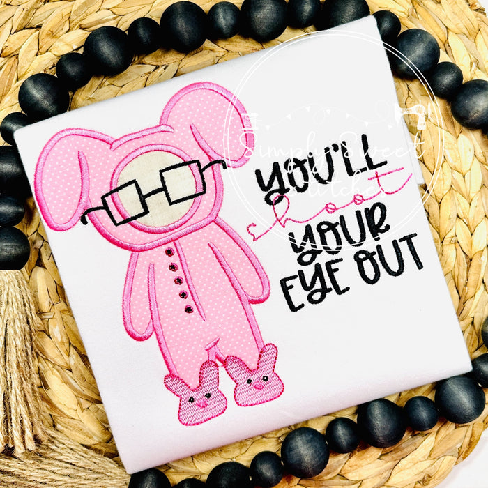 1849 - YOU'LL SHOOT YOUR EYE OUT - APPLIQUE CHILD SHIRT