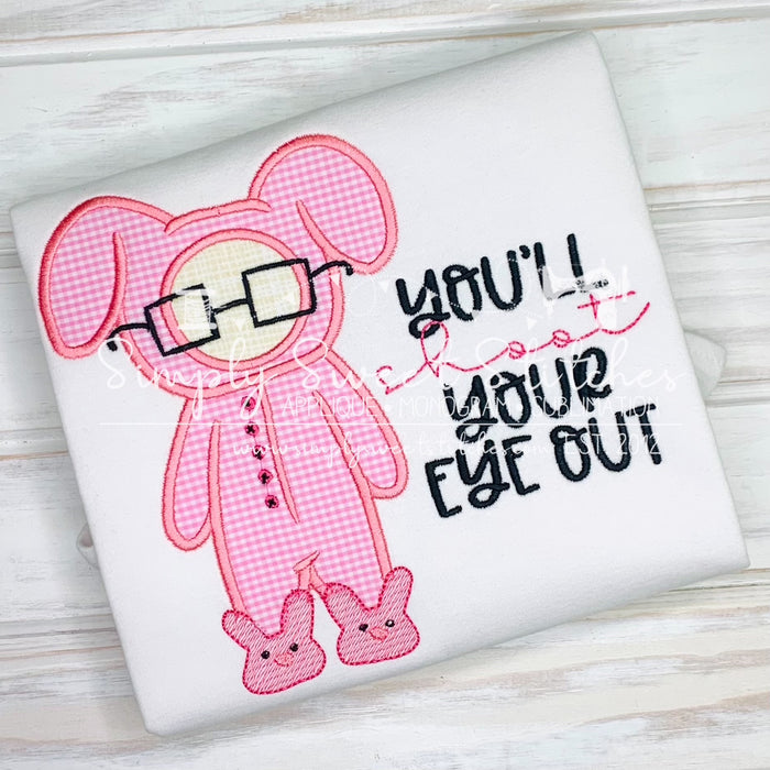 1849 - YOU'LL SHOOT YOUR EYE OUT - APPLIQUE CHILD SHIRT