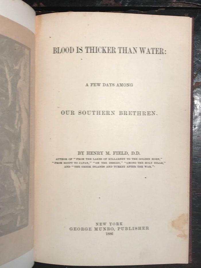 1886 - BLOOD IS THICKER THAN WATER - Civil War Reconstruction Letters, 1st/1st