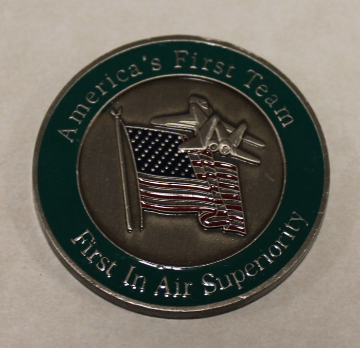 1st Fighter Wing F-15 Eagle Commander Air Force Challenge Coin