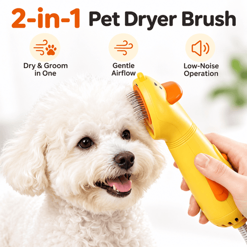 2-in-1 Pet Hair Dryer & Grooming Brush Fursera