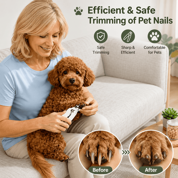 2-in-1 Pet Nail Trimmer & Grinder with LED Light
