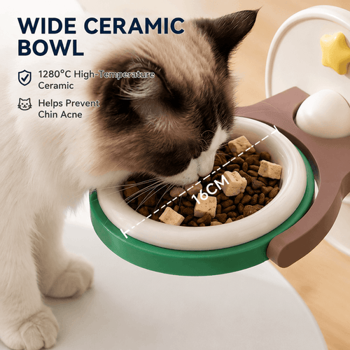 2-in-1 Wall Mounted & Elevated Cat Bowl Fursera