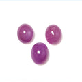 red ruby oval shape cabochon
