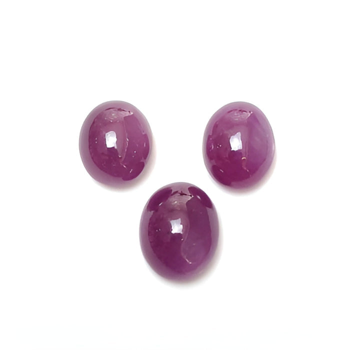ruby oval shape cabochon