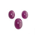 ruby oval shape cabochon