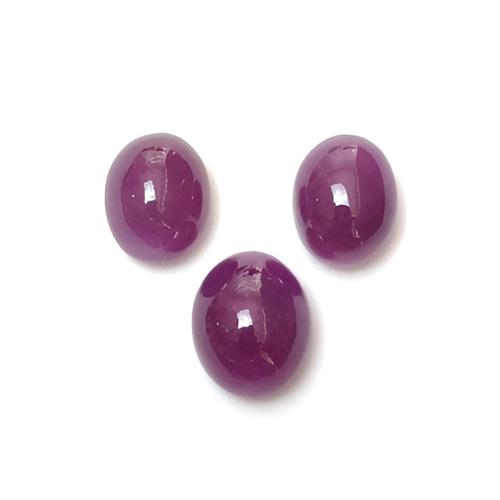 ruby oval shape cabochon