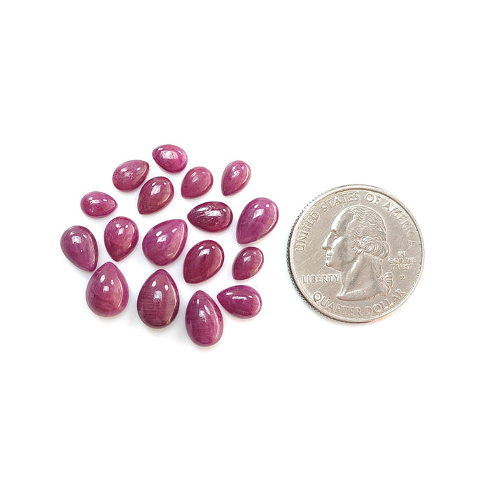 cabochon rubis rouge
