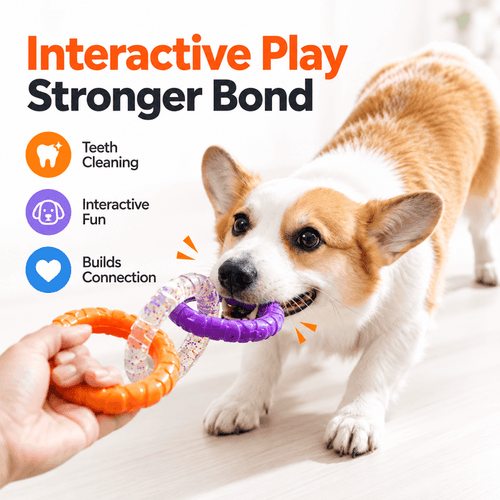 3-Ring Dog Chew & Tug Toy Fursera