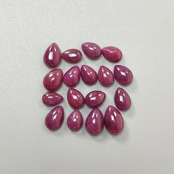 cabochon rubis rouge