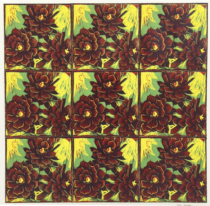 32. Bronze Succulent (9 panel)