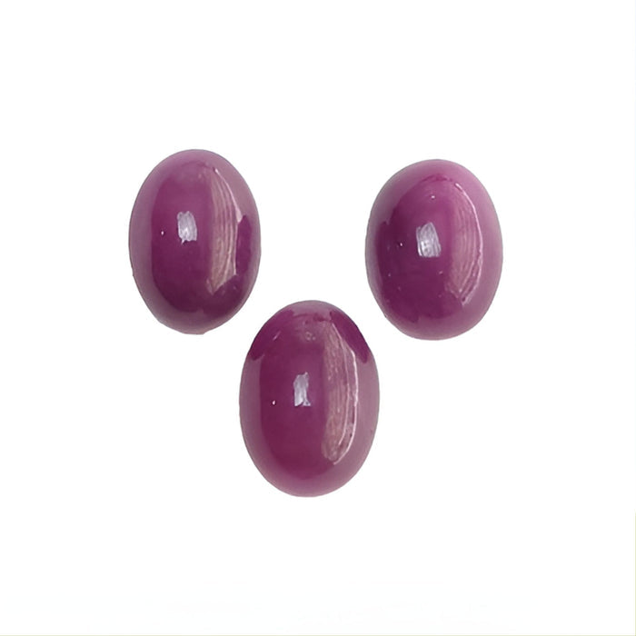 ruby oval shape cabochon