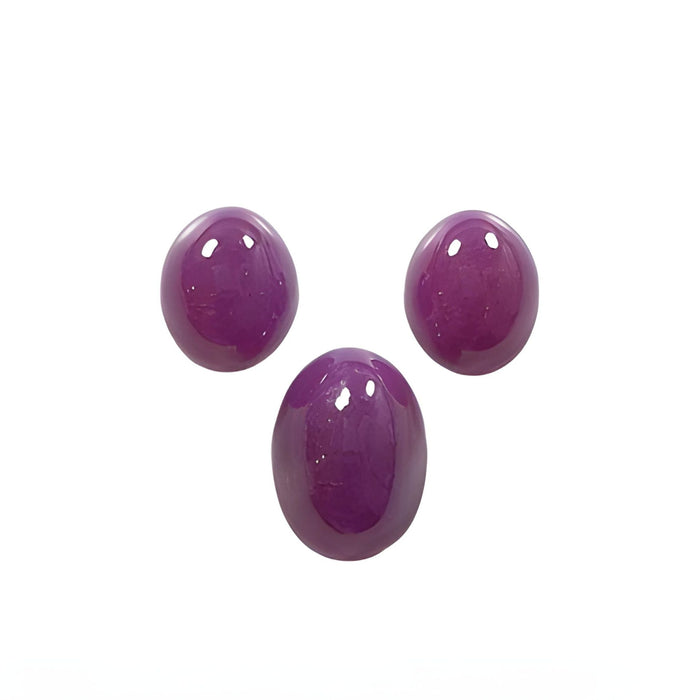 ruby oval shape cabochon