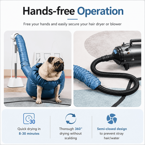 360° Hands-Free Pet Drying Bag Fursera