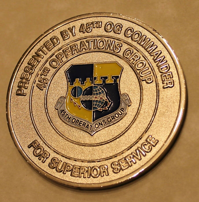 45th Operations Group Commander Air Force Challenge Coin