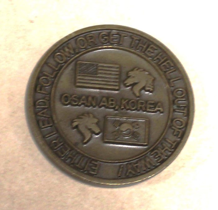 554th Red Horse Squadron Civil Engineer Bronze Air Force Challenge Coin