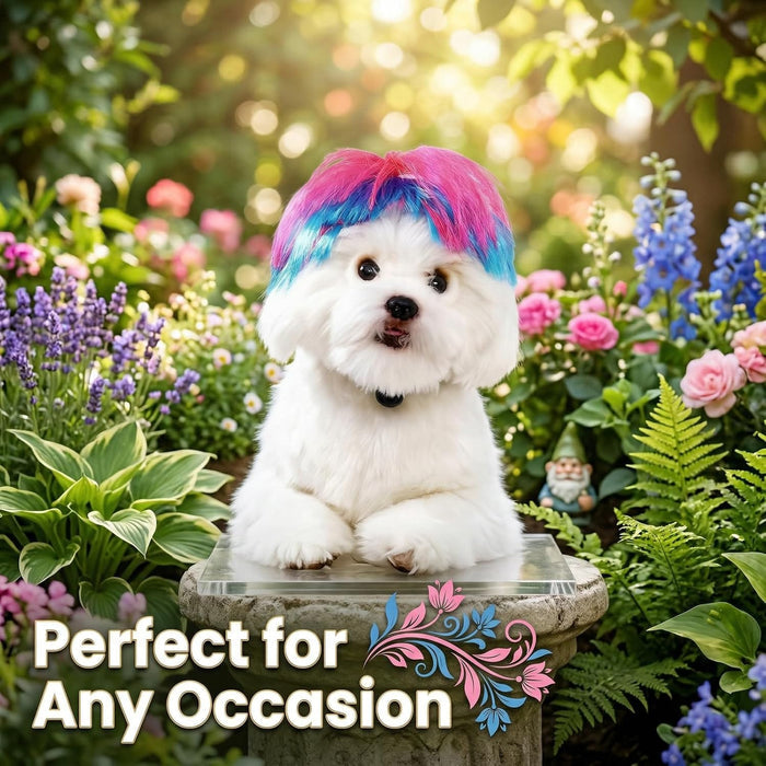 6-Piece Funny Pet Wig Set for Dogs & Cats