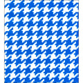 freckled sage houndstooth blue oilcloth swatch