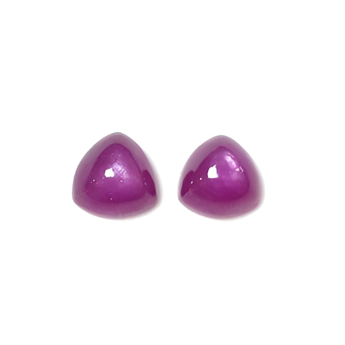 ruby triangle shape cabochon