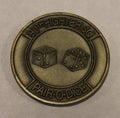 90th Fighter Squadron Pair-O-Dice F-15 Eagle Elmendorf Air Force Base, Alaska Challenge Coin