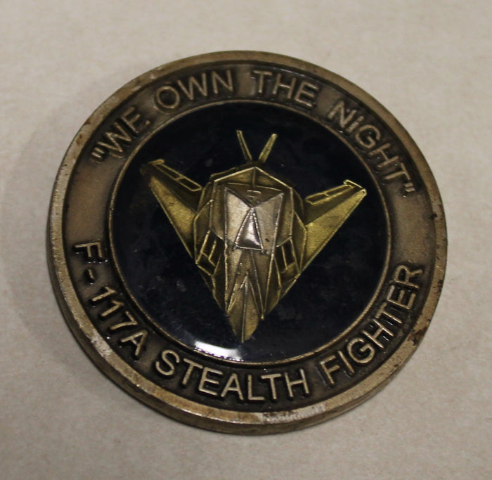 9th Fighter Squadron F-117 Stealth Aircraft Maintenance Unit Air Force Challenge Coin
