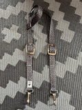 Black Multi Cheetah Headstall