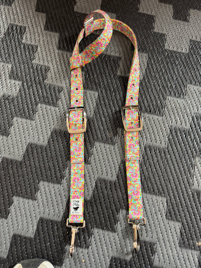 Neon Paisley Headstall