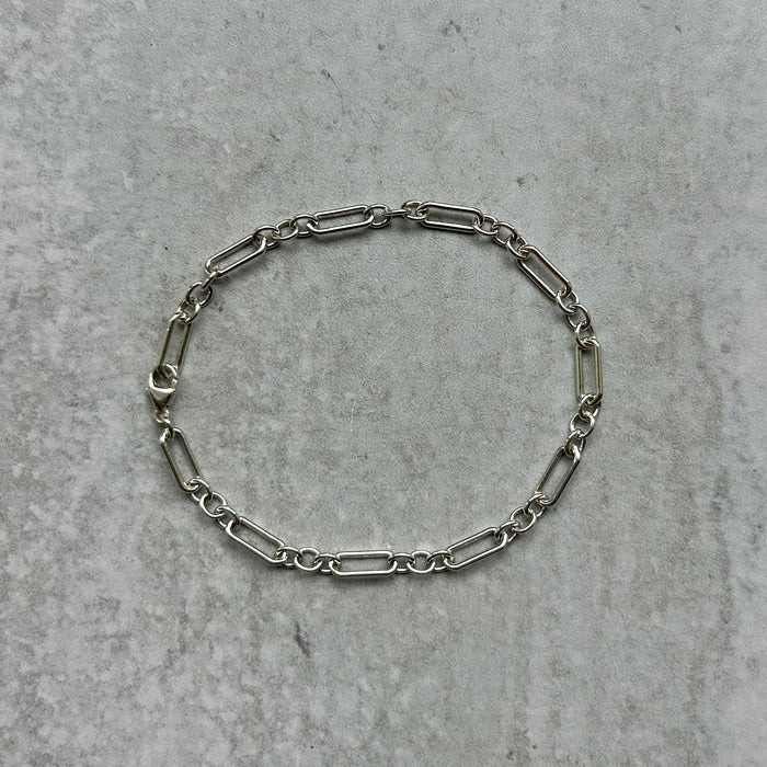 Multi-Link Chunky Paperclip Chain Bracelet