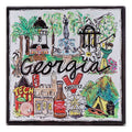 Acrylic Magnet -State of Georgia Icons