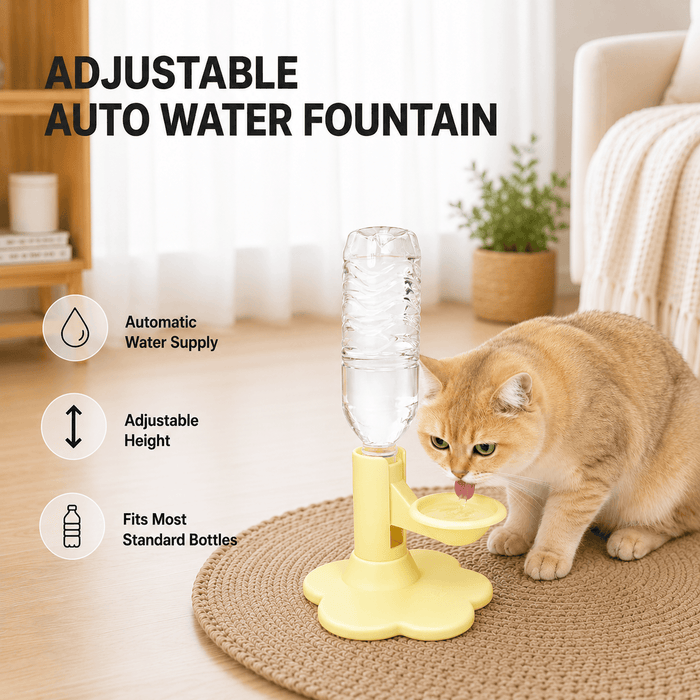 Adjustable Elevated Gravity Pet Water Dispenser
