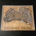 Alexandria, Virginia Wood Layer Map - Glowforge