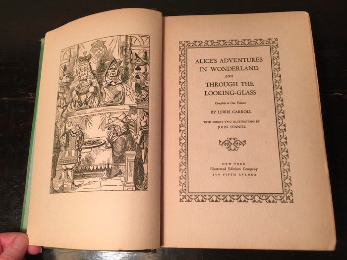 ALICE'S ADVENTURES IN WONDERLAND Lewis Carroll, Tenniel Little & Ives 1920s-30s