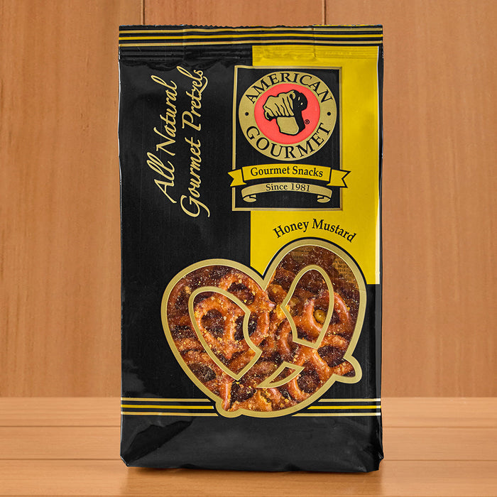 American Gourmet Mini Twist Pretzels, Honey Mustard