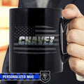 Mugs Black / 11oz Personalized Mug - Army Camouflage Name