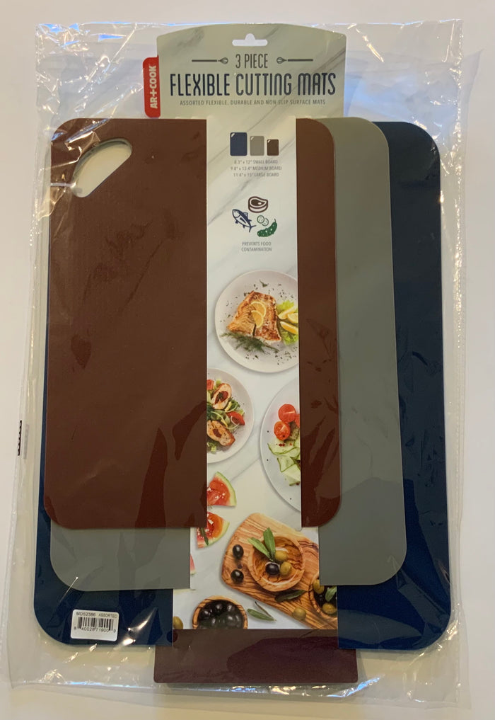 Art & Cook 3-Pc. Flexible Cutting Mats Set