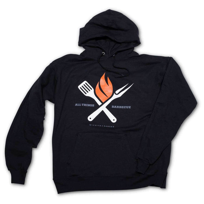 All Things Barbecue Black Pullover Hoodie Small 12033945