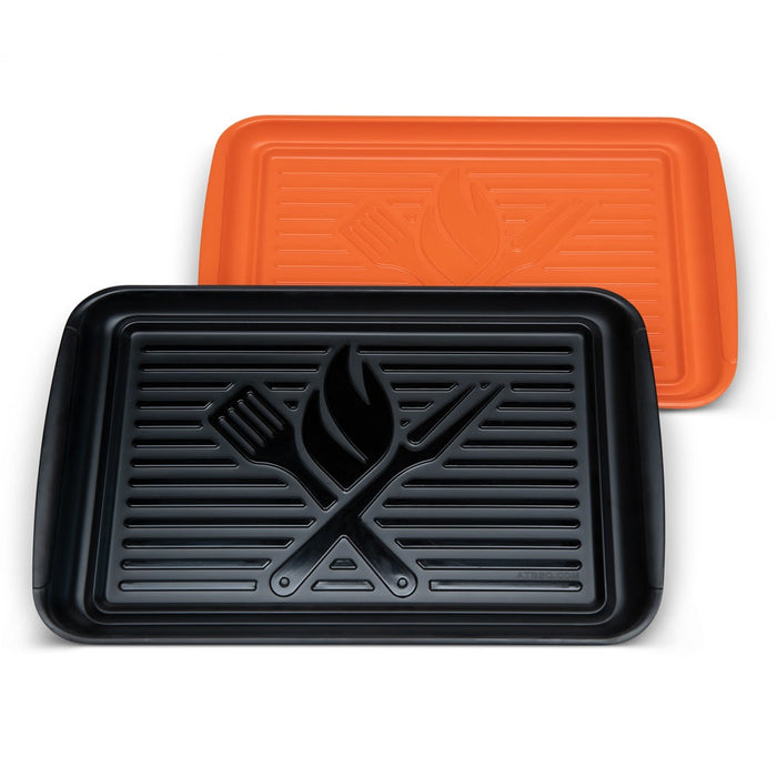 ATBBQ Stackable Prep & Serve Trays Outdoor Grill Accessories 12037771