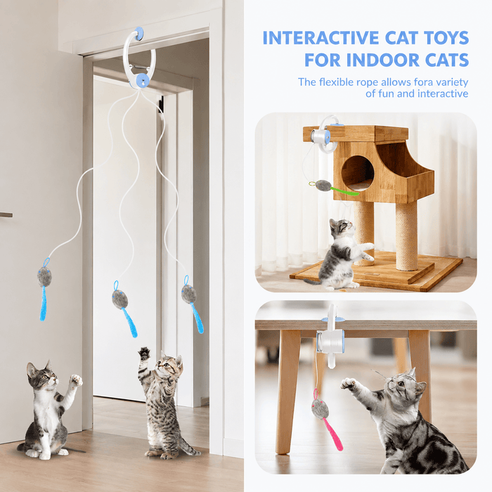 Automatic Hanging Cat Toy – Interactive Moving Mouse Toy for Indoor Cats Fursera
