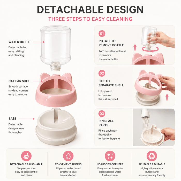 Automatic Self Refill Water Bowl for Cats & Dogs Fursera