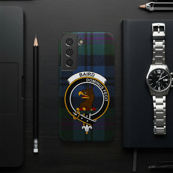 Baird Dominus Fecit clan crest glossy phone case – alternate product view