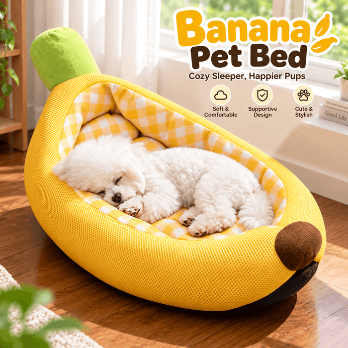 Banana Pet Bed for Cats & Small Dogs Fursera