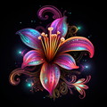 Beautiful Glowing Lily