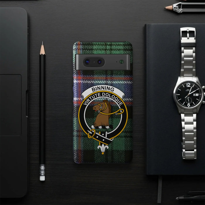 Binning Virtute Doloque Plaid Design Phone Case