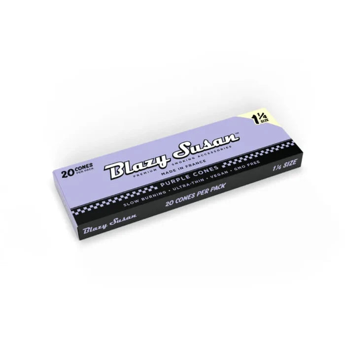 Blazy Susan - Purple Paper Pre-Rolled Cones 12 Pack - (1 ¼) 20Ct