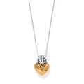 Brighton Interlok Love Knot Heart Necklace