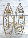 BULK Style 192 Surf Board Pair Laser Cut Outline Frame Blank