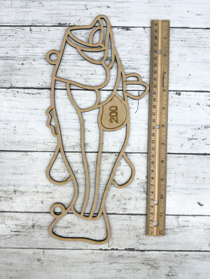BULK Style 200 Fish Laser Cut Outline Frame Blank