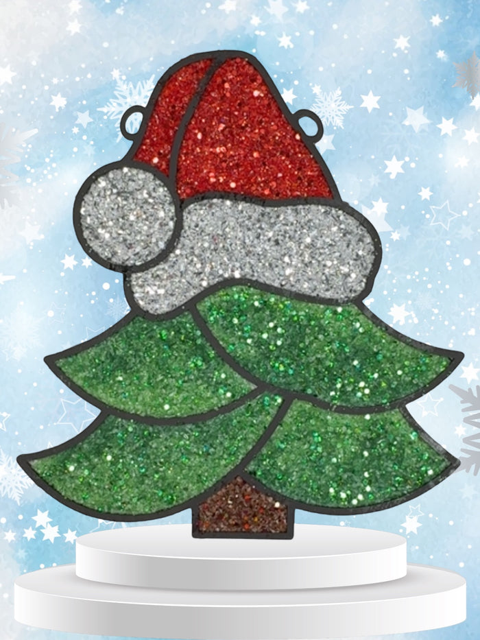 BULK Style 202 Santa Hat Tree Laser Cut Outline Frame Blank