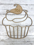 BULK Style 204 Cupcake Laser Cut Outline Frame Blank